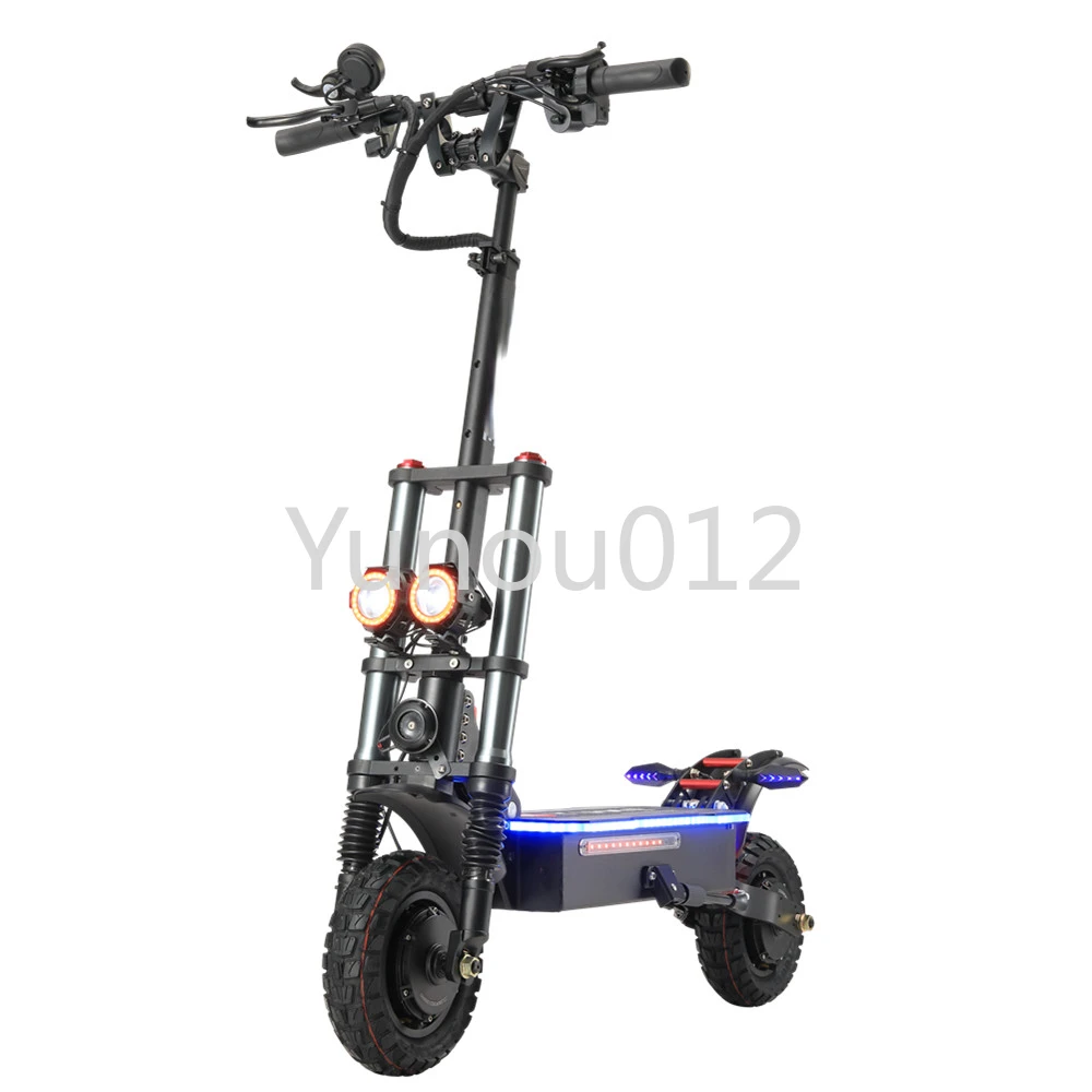 YUME 52v  2400w air suspension  10 inch fat tire electric scotoer with front rear hydraulic shock absorber brake e scooter