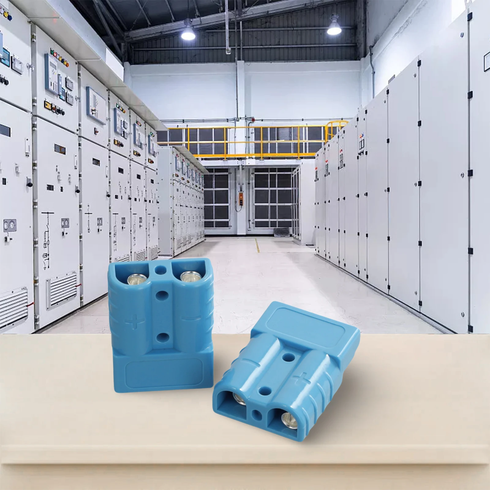 2x 50 AMP 6AWG Weather and Vibration Resistant DC Connectors for 12V 24V Solar Panel Installations Caravans 4WD Refrigerators