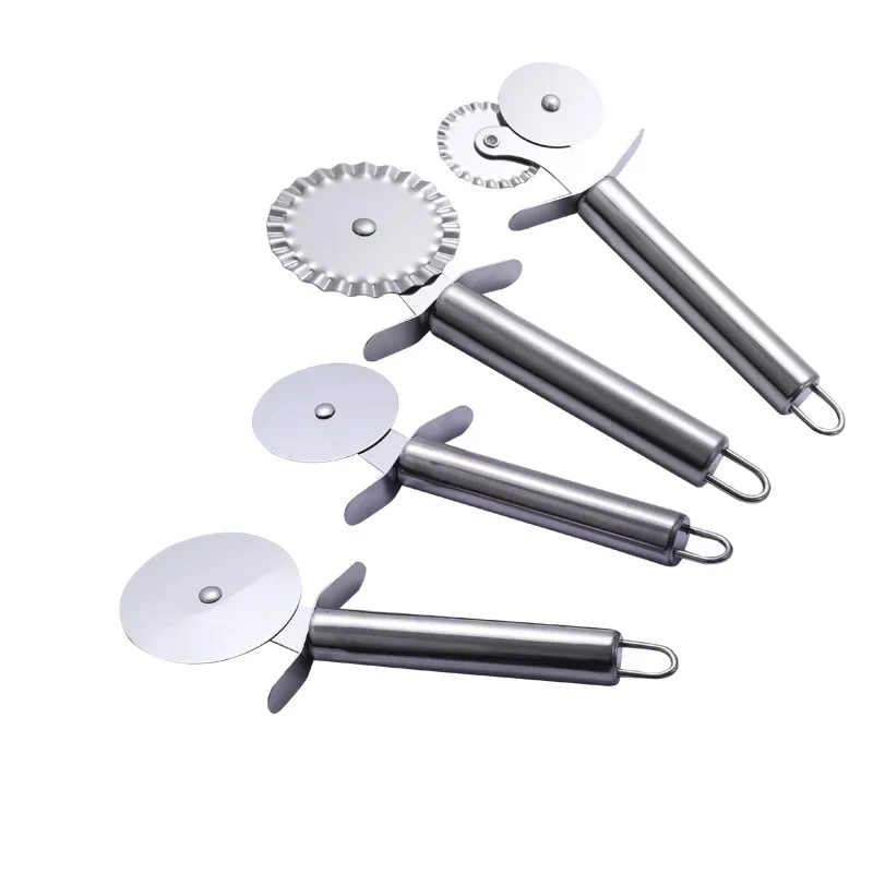 Stainless Steel Pizza Knife Shovel Cake Sandwich Crepes Round Wave Multifunction Cutter Wheels Home Kitchen Bake Toolpizzacutter