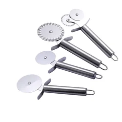 Stainless Steel Pizza Knife Shovel Cake Sandwich Crepes Round Wave Multifunction Cutter Wheels Home Kitchen Bake Toolpizzacutter