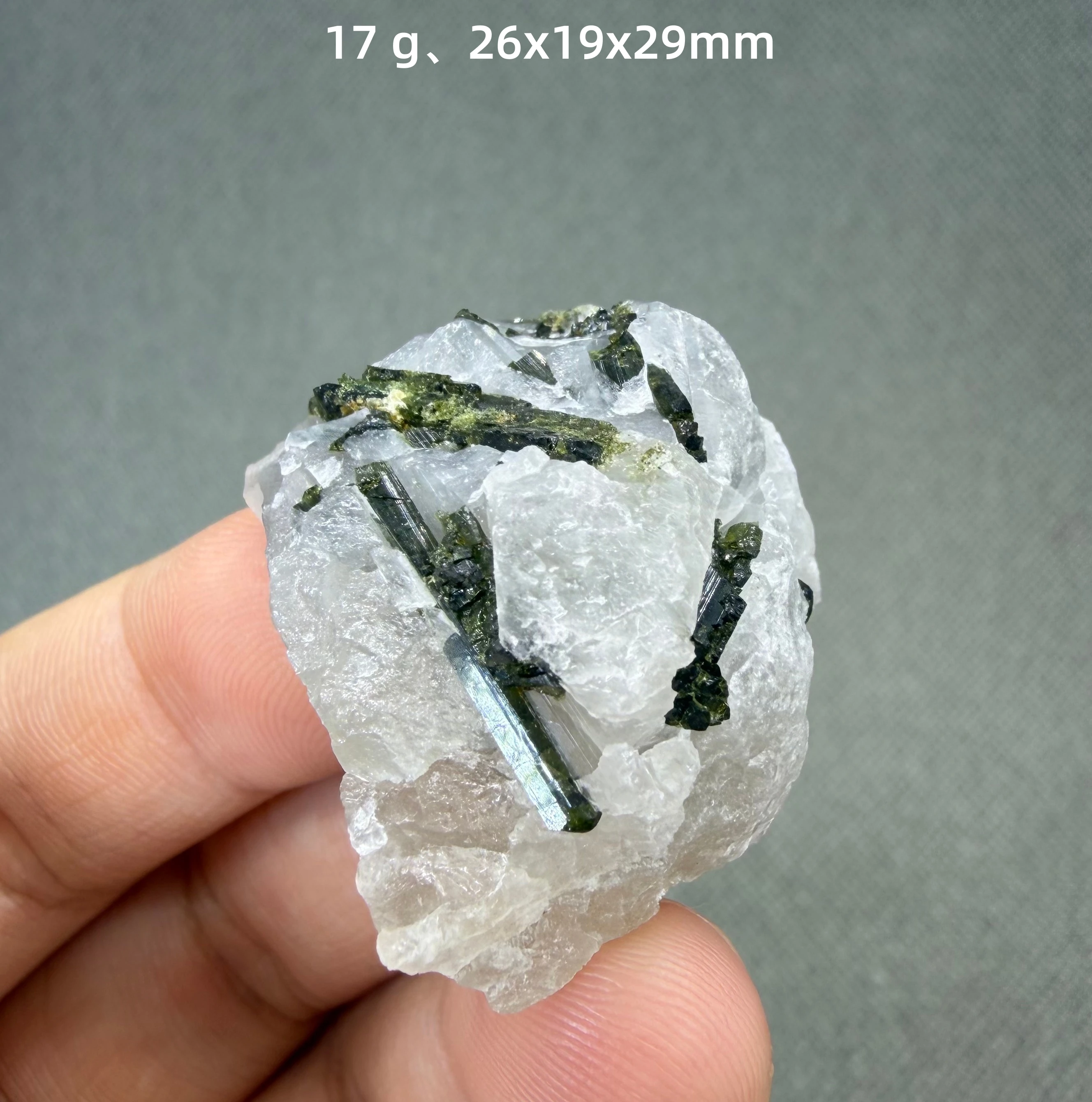 Natural green tourmaline pillars mineral specimens + healing quartz crystals and stones rock gemstone view 5