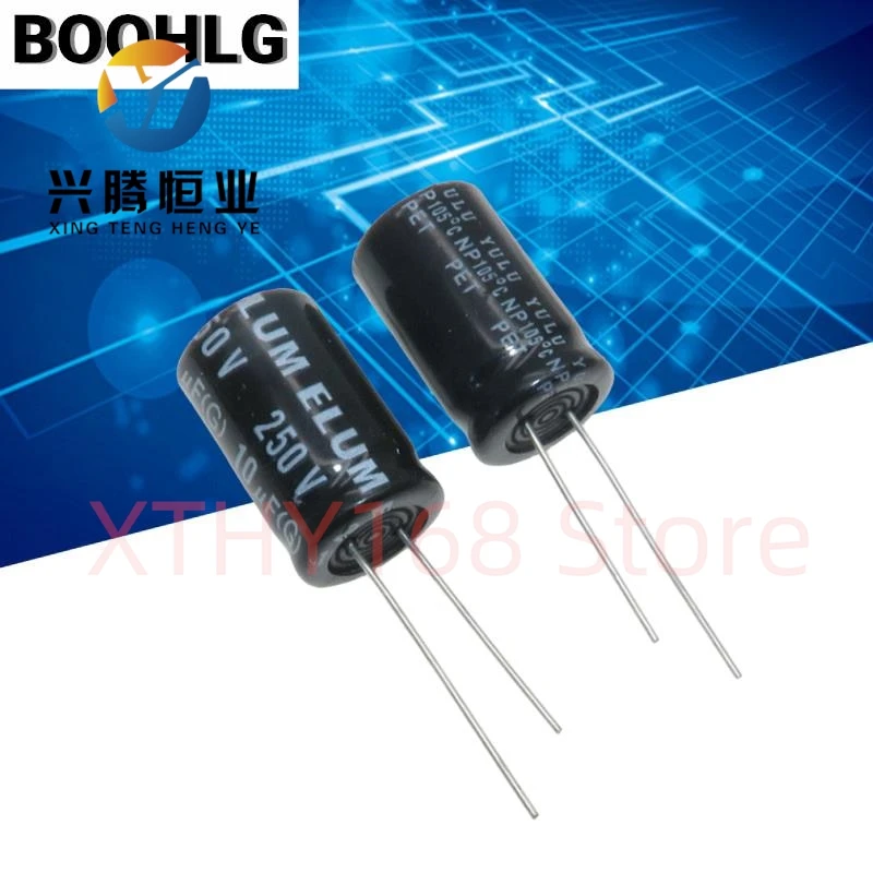 5 peças original genuíno crossover de frequência de áudio np capacitor eletrolítico de alumínio não polar 250v 10uf 13x20mm