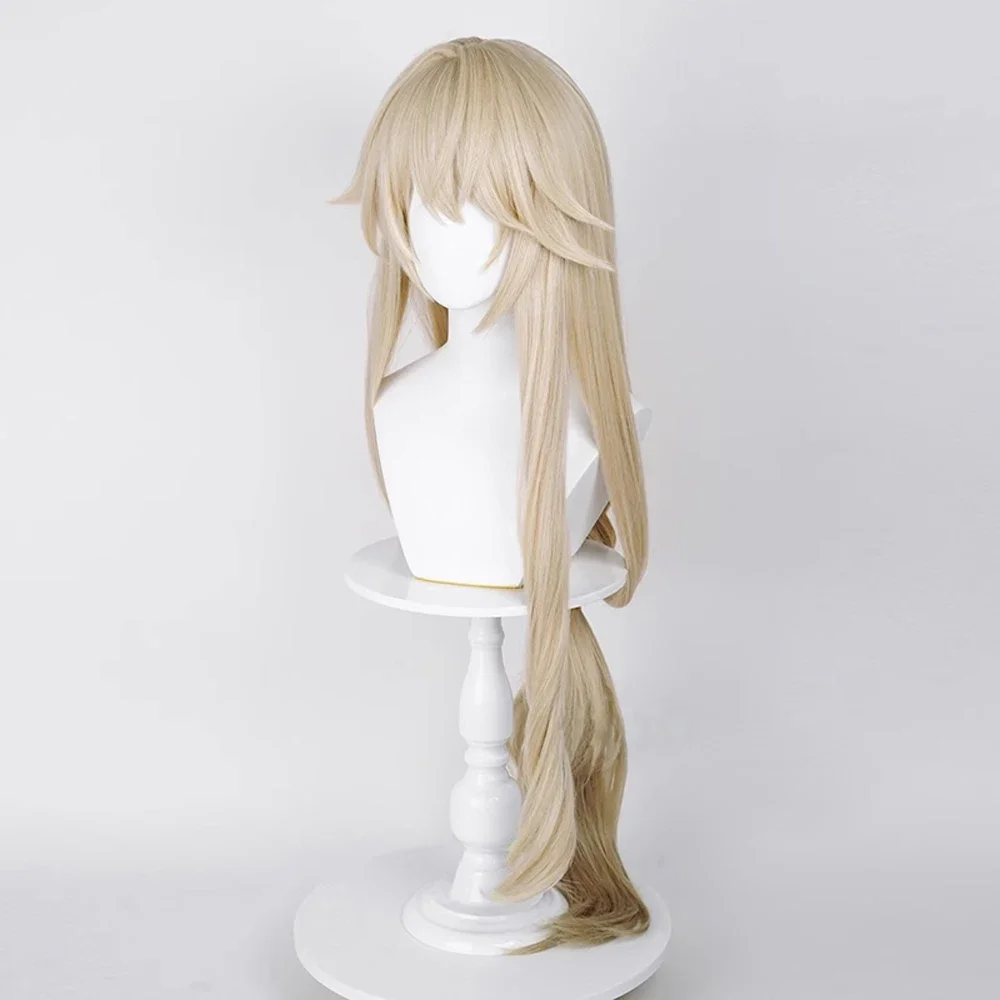 RANYU Honkai Star Rail Luocha Wig Long Straight Synthetic Blonde Game Cosplay Hair Heat Resistant Wig For Party