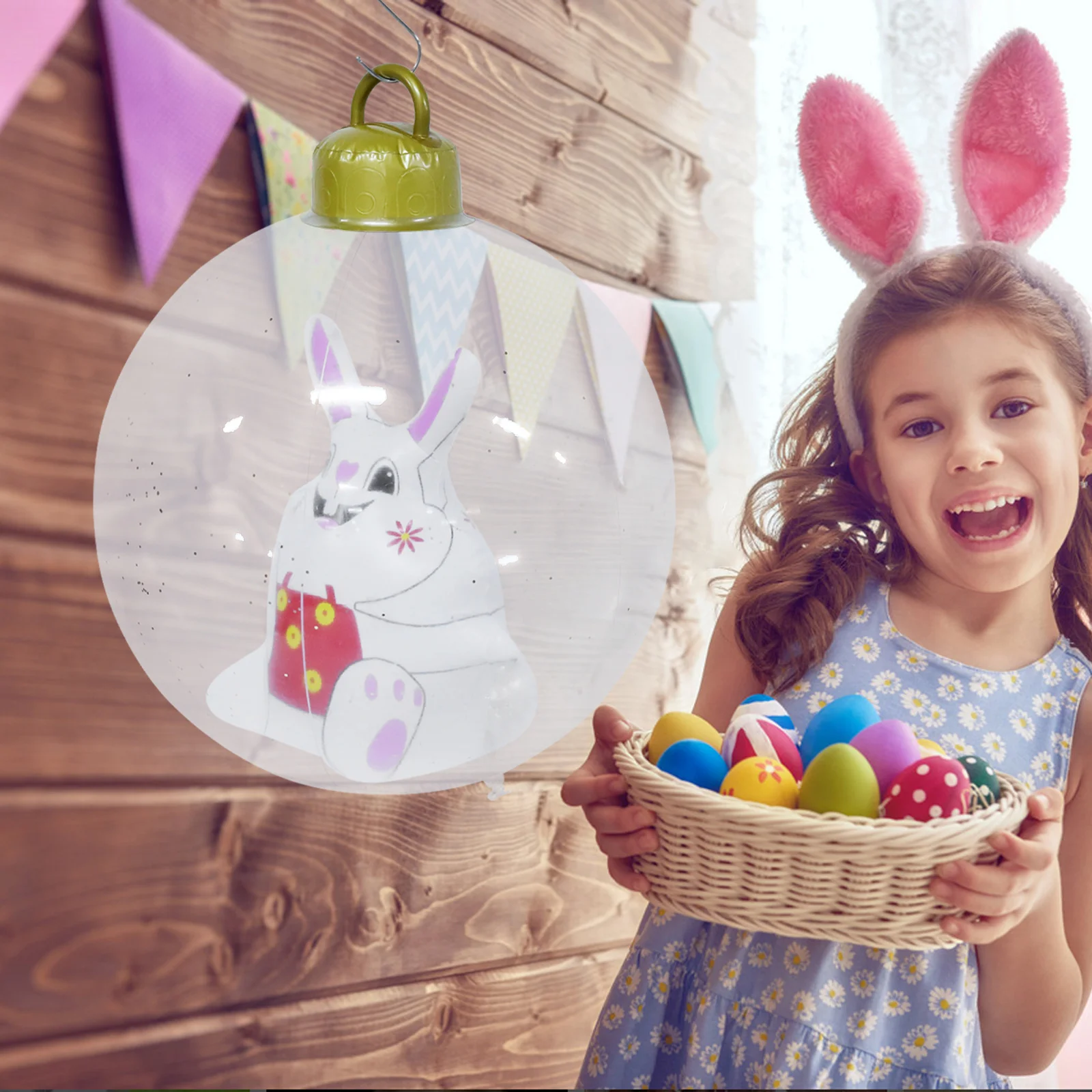 

Inflatable Rabbit Ball Easter Courtyard Decoration Decorate Party Decorations Outdoor Vacation