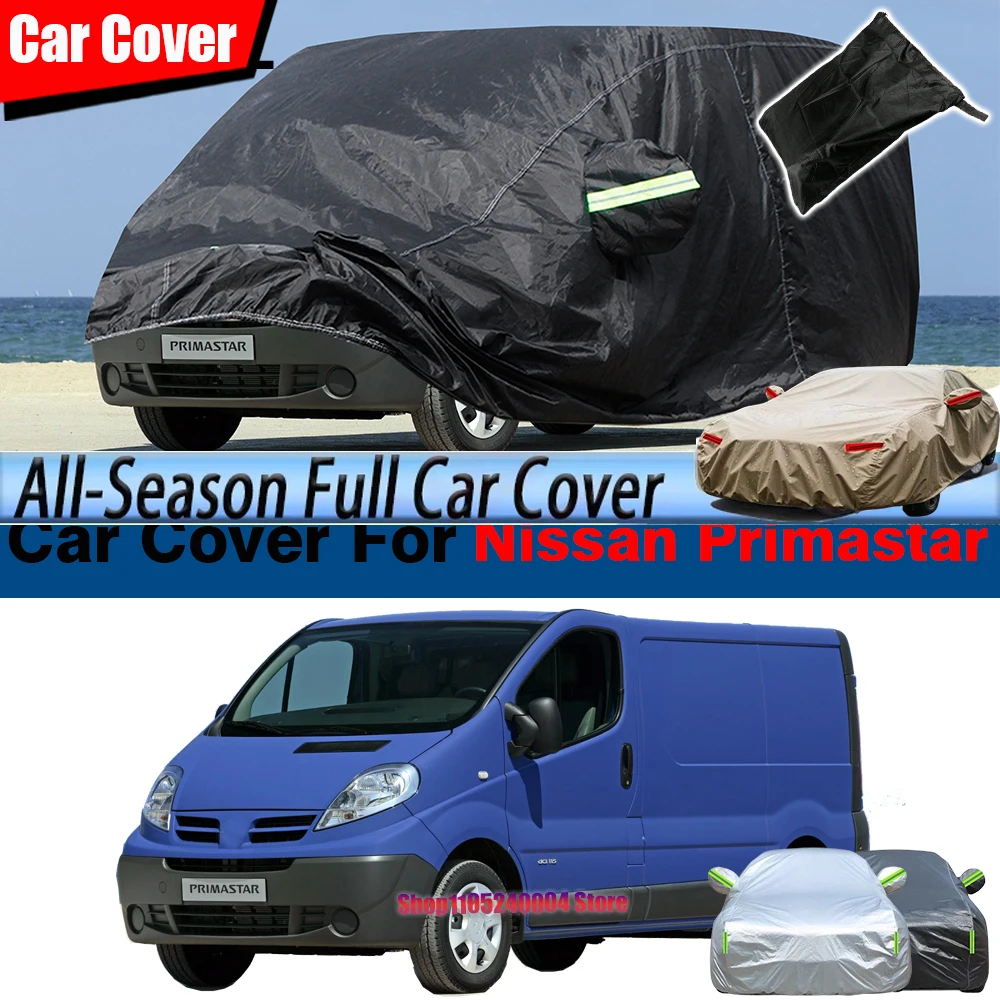 

Dustproof Full Car Cover Waterproof Sun Rain Snow Wind Scratch Protection For Nissan Primastar 2000-2024