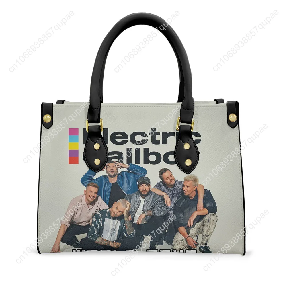 Electric Callboy Electronic Band Tote Bag Purse Women Men Personalized Text Image PU Leather Handbag Business Shopping Gift Bags