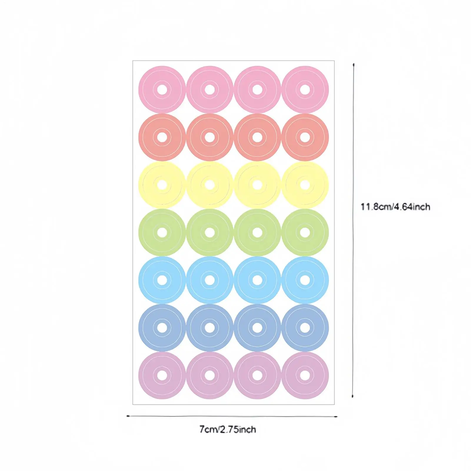 ملصقات ثقب الموثق ذاتية اللصق دوائر مستديرة واقيات ثقب ذاتية اللصق للورق لصياغة كتاب حزمة الملاحظات السائبة #6