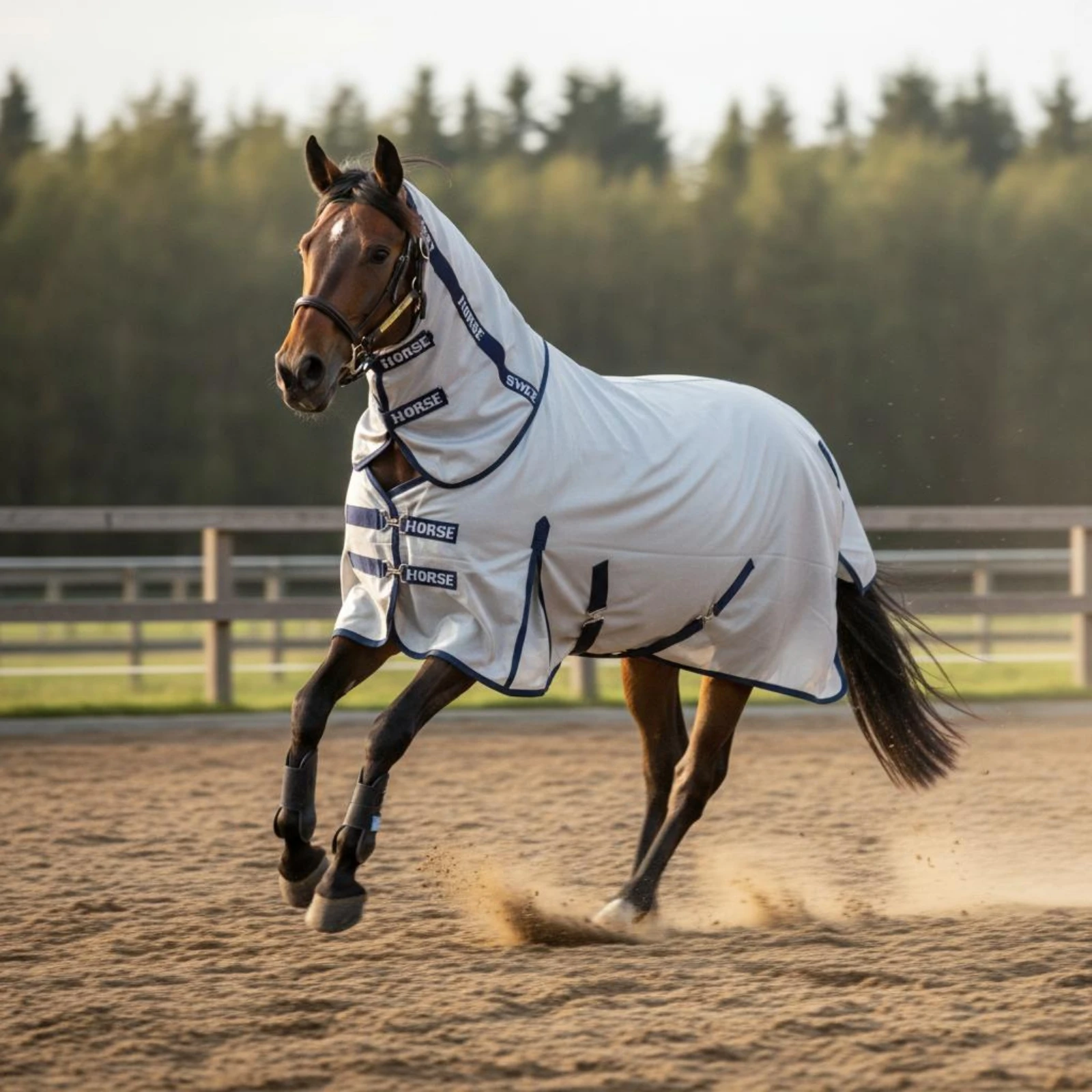 

Mesh Horse Sheet Protection Summer Horse Fly Sheet Fly Blanket Lightweight for Pasture