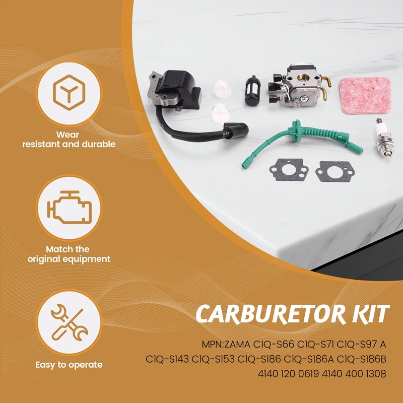 Carburetor Ignition Coil For STIHL Fs55 Fs38 Fs55r Km55 Fs45 Fs46 Trimmer Kit Lawn Mower Carburetor