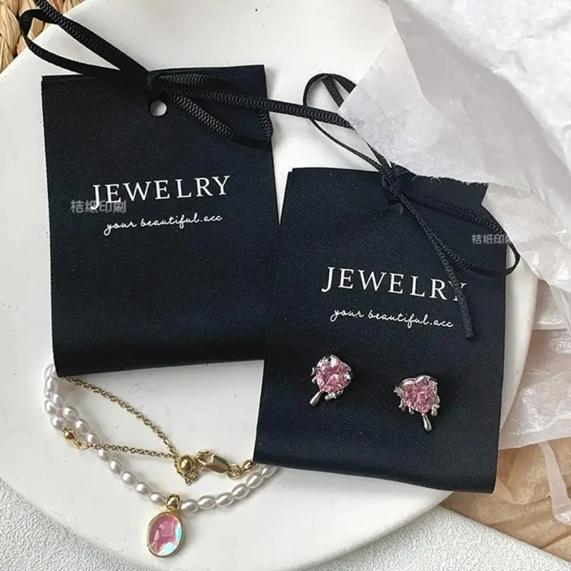 

31BB 10pcs Multi Use Jewelry Display Cards For Earrings And Necklace Presentation