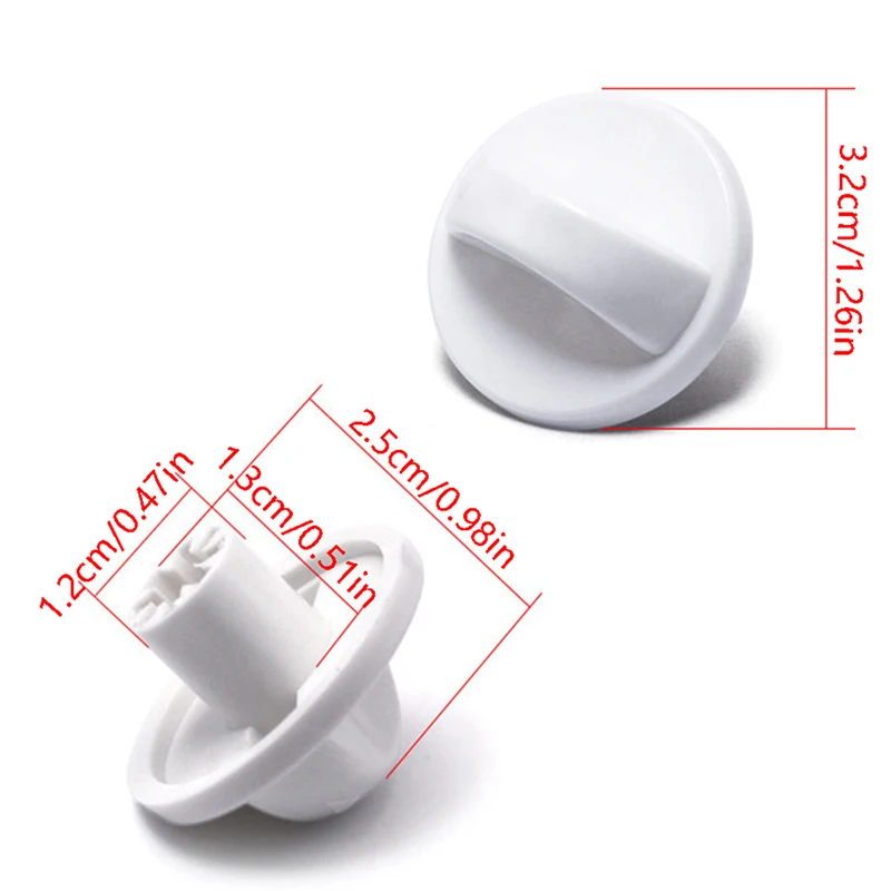 5PCS White General-purpose Speed Control Knob For Electric Fan Table Fan Wall Fan Gear Timer Plastic Switch