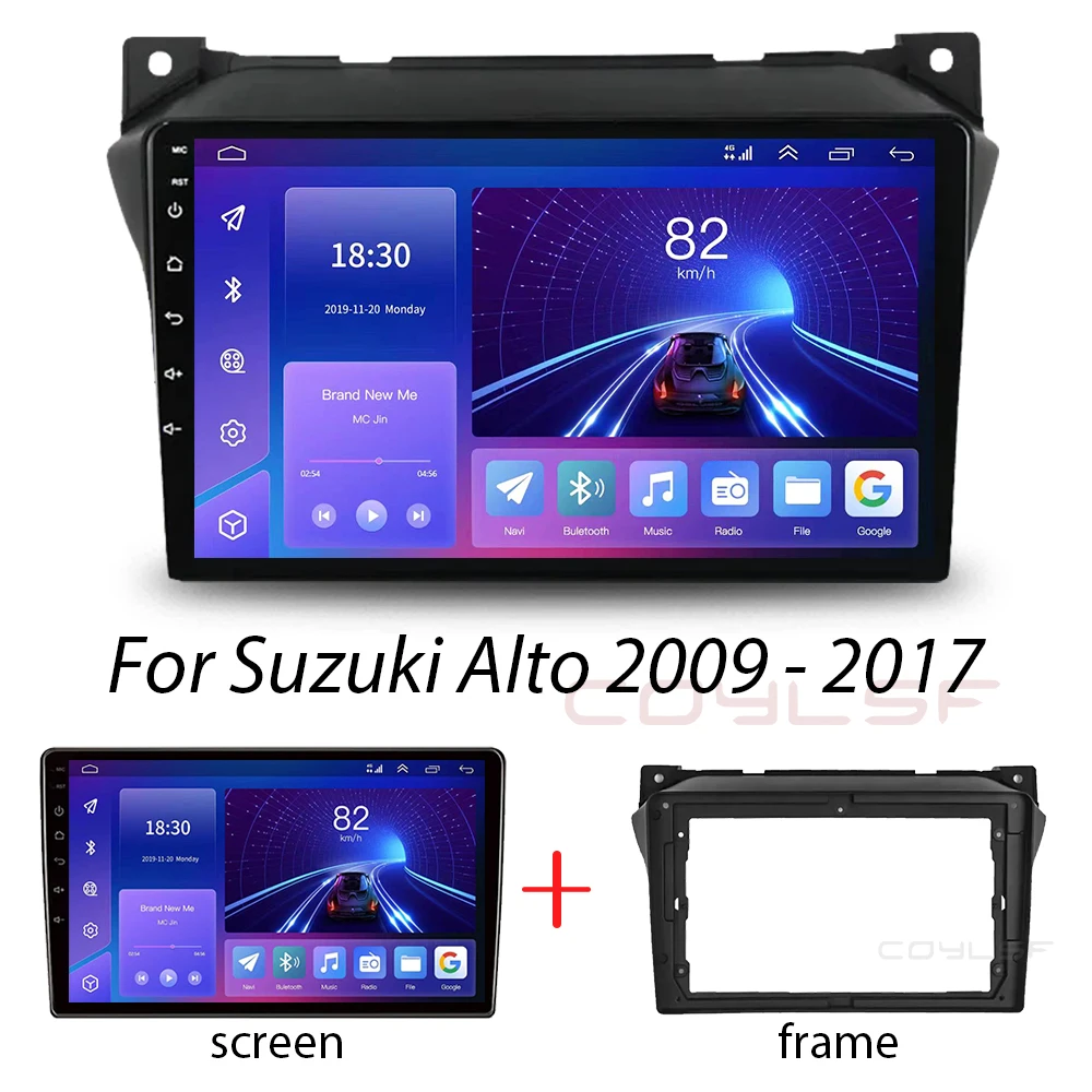 Android 13 8G+128G For Suzuki Alto 2009 2010 2011 2012 2013 2014 2015 2016 Multimedia Stereo Car Player Navigation GPS Radio