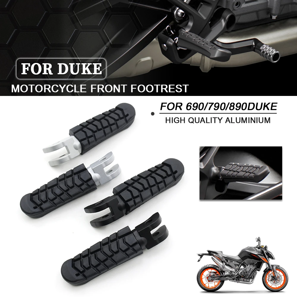 For DUKE 690 790 890 690Duke 790Duke 890Duke 2018-2024 Motorcycle Pegs Rest Front Footrests Footpegs Pedals Kit