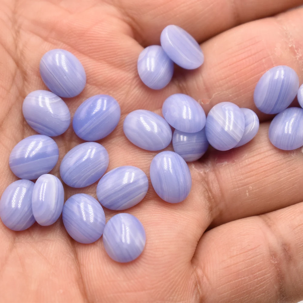 

Модная горячая распродажа, оникс в синюю полоску, овальные бусины CAB CABOCHON 8x10 мм, каменные бусины для изготовления ювелирных изделий, оптовая продажа, 50 шт./лот, бесплатная доставка