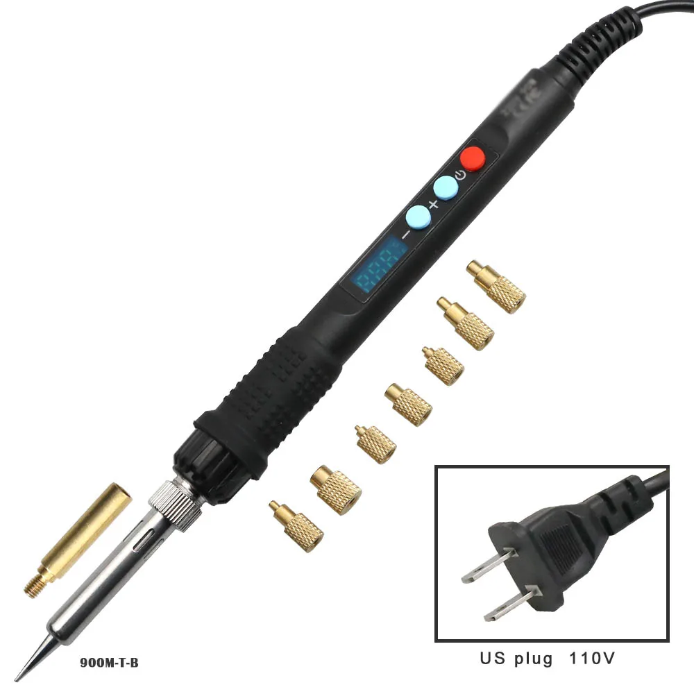 Wärmeeinpresswerkzeug 936 Lötkolben mit M2-M8 Messing-Gewindeeinsatz-Mutternspitze, eingebettetes Kupfermuttern-Set für 3D-Druck