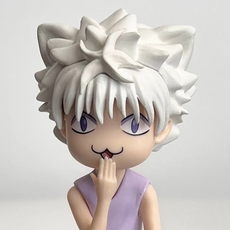 Anime figurine Hunter×Hunter Figure Killua Zoldyck Figures Cat Noodle Statue Pvc Model Collection Desk Docoration Kids Toy Gift