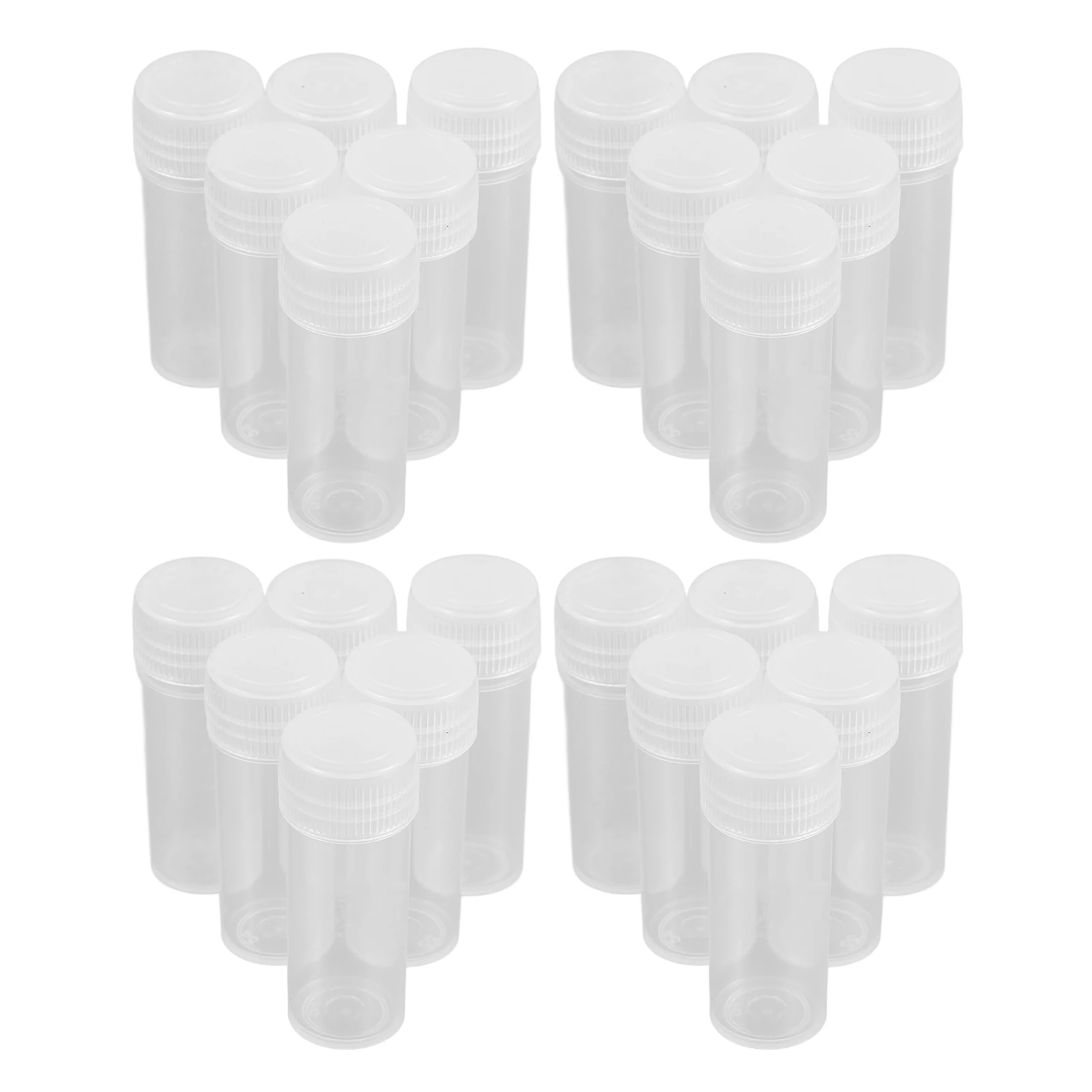 

60 Pcs Plastic Cryovial Lip Balm Craft Tubes Screw Cap for Lab Sample Storage Lip Balm Containers Tubes