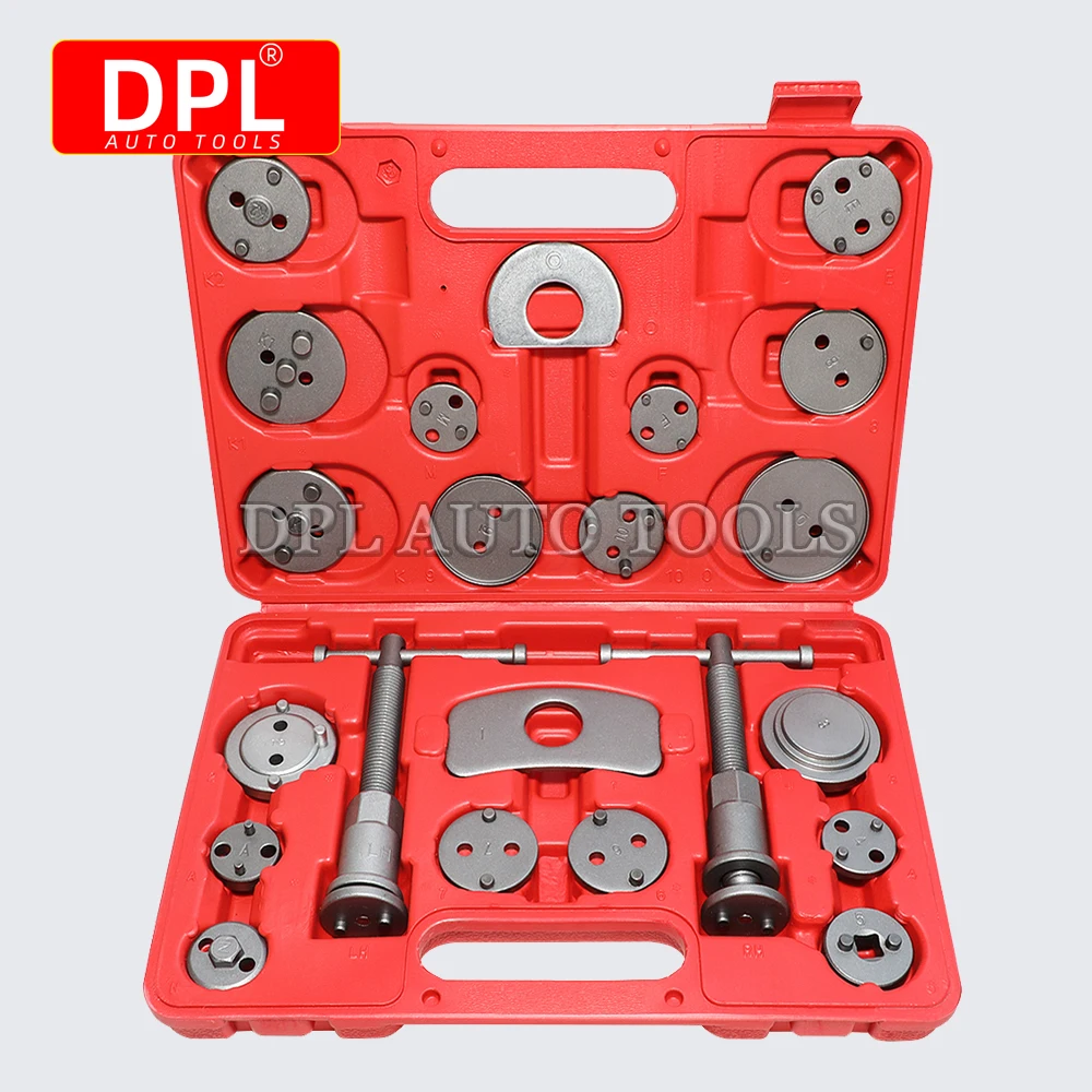 

22pc Disc Brake Caliper Compression Tool Professional Piston Compressor Tool Set for Automotive Brake Pad Replacement