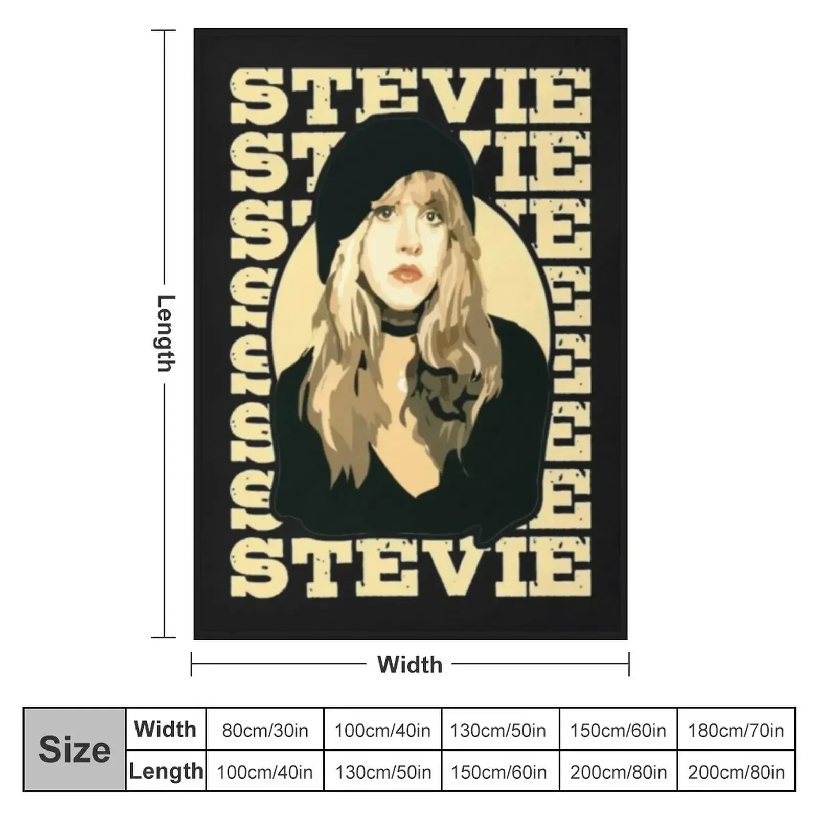 Stevie-Nicks Throw Blanket Thermals For Travel Tourist Blankets