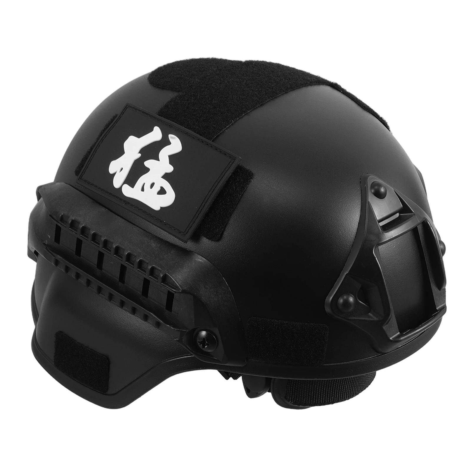 

Boys Army Costume Classic Style Black Plastic Child Lightweight Adjustable Outdoor Cosplay Hard Hat Toy Soldier