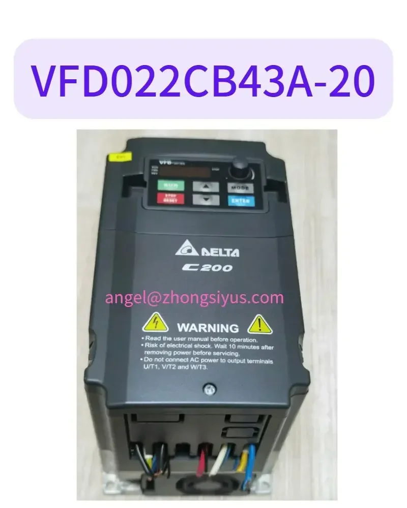 

Used C200 inverter VFD022CB43A-20 2.2KW test OK