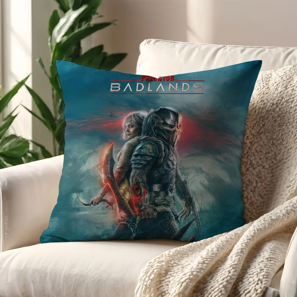 P-Predator Badlands غطاء الوسادة أفضل المنزل مكتب القهوة وسادة أريكة الطباعة الديكور غرفة متجر سيارة الشمال البساطة ضرب
