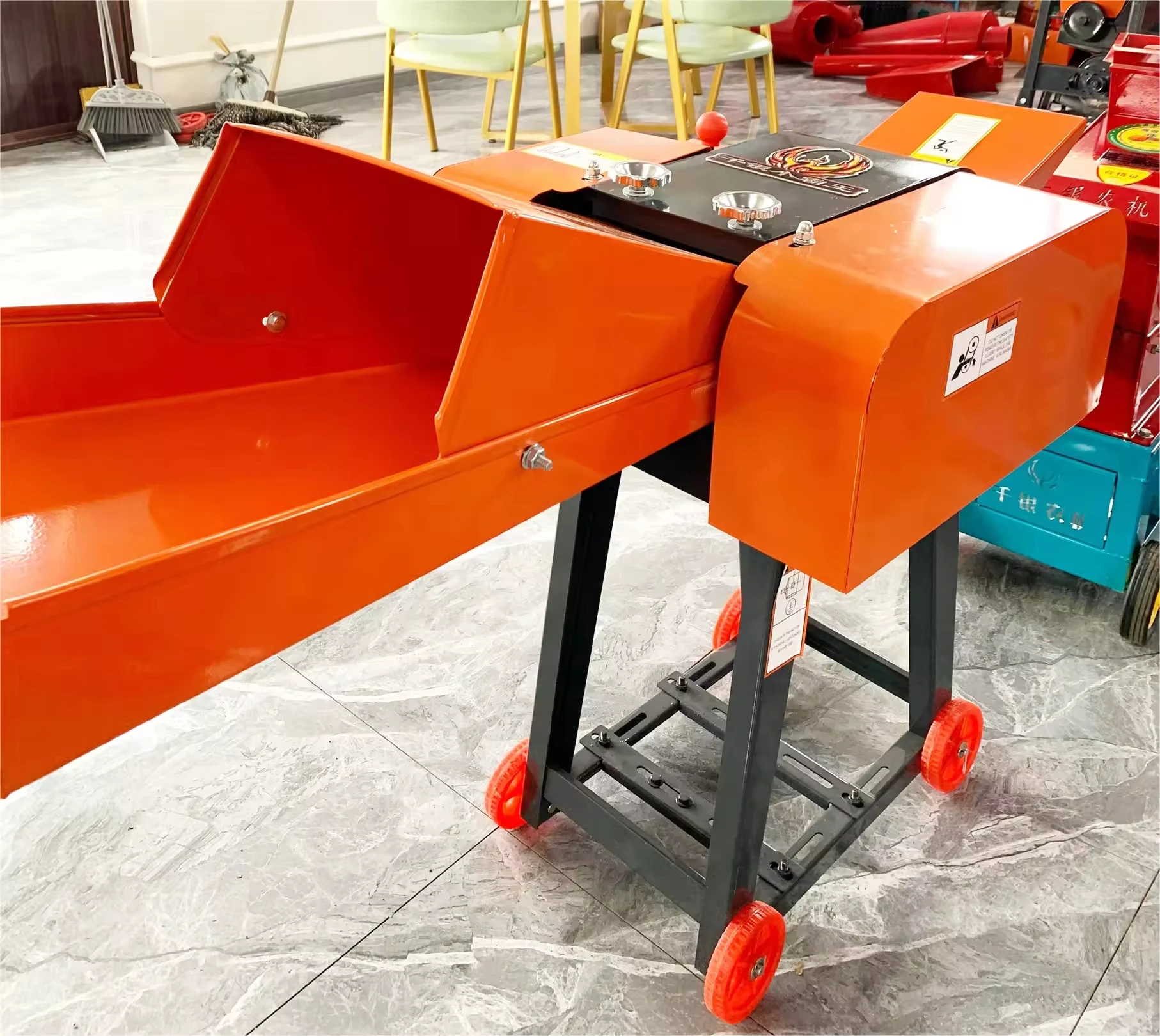 Industrial lawn mower chaff cutter feed hay silage cutting machine animal feed production line without engine