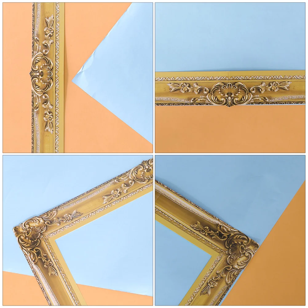 Custom Photo Frame Props DIY Paper Picture Frames Collage Cutout Baby Gold Decor