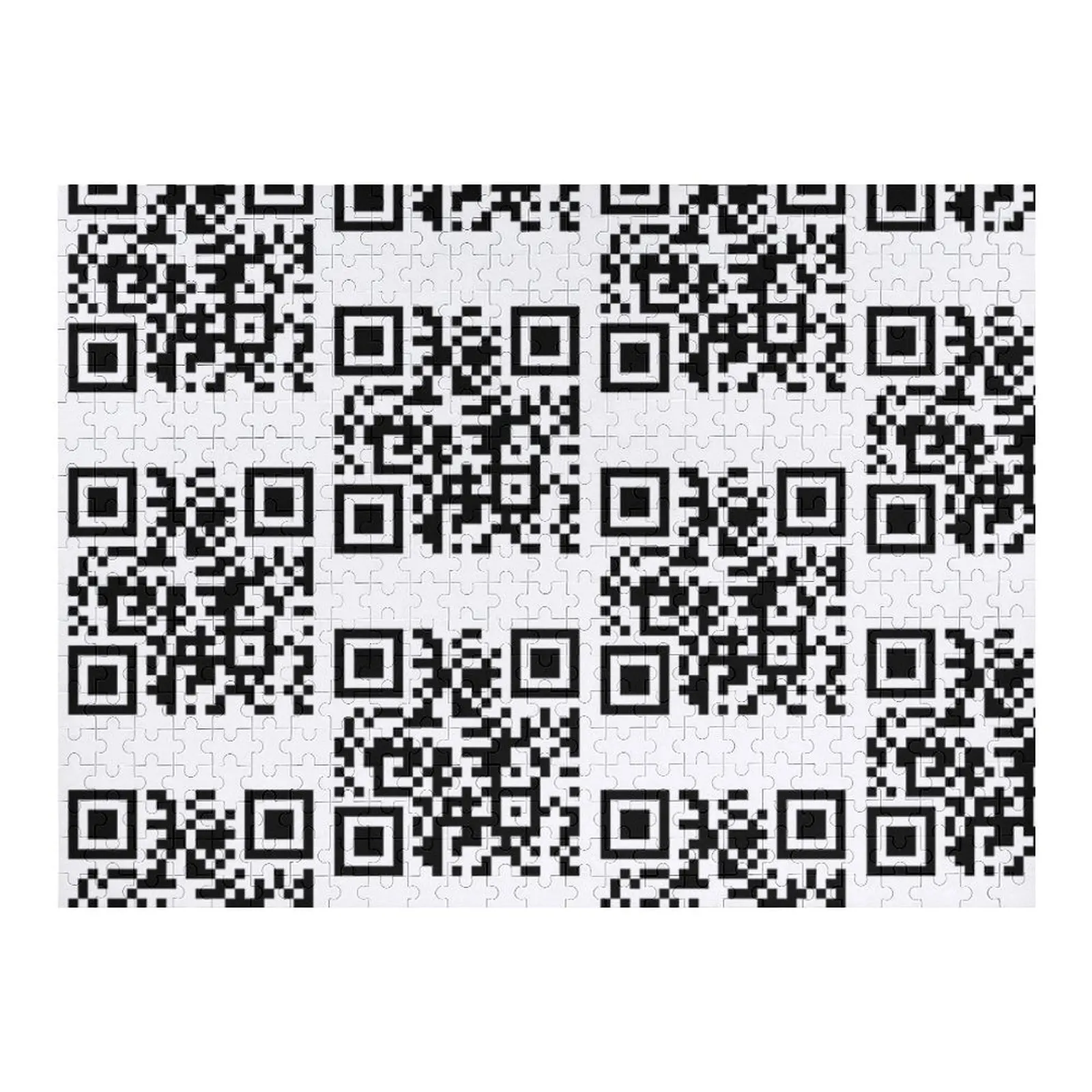 

Rickroll qr code-Бурокод сканирования Пазл-головоломка для детей Подарки на заказ Пазл