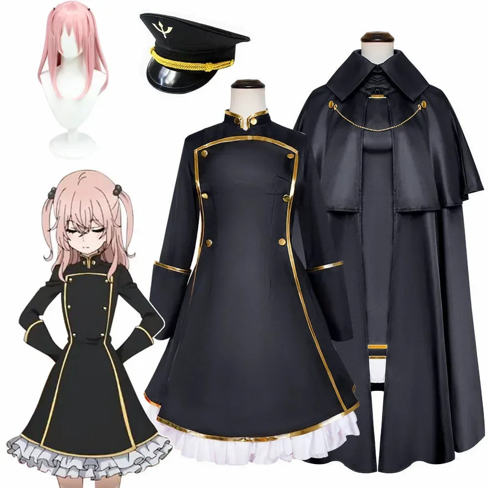 

Anime My Dress-Up Darling Inui Sajuna Cosplay Costume Sets Dress Cloak Hat Outfits Women Soldier Uniform Kitagawa Marin Cos Suit