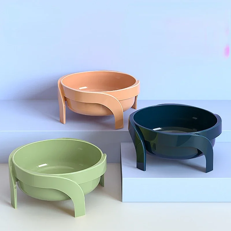 Pet Bowl Intelligent  Ceramic Bowl Puppies Pet Dog Cat Bowls Food Water Insulation Bowl Food Container Cage