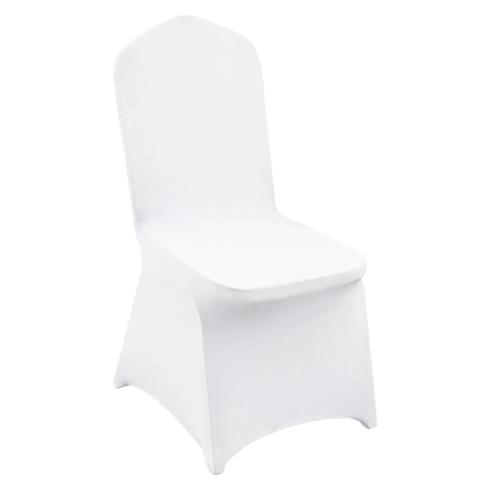 

Sihao 50/100pcs Stretch Spandex White Folding Chair Covers For Wedding Party Banquet