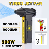 160000rpm Turbofan Brushless Motor Electric Air Blower Powerful Snow Blower High-speed Dust Fan Mini Turbo Jet Fan Car Dryer