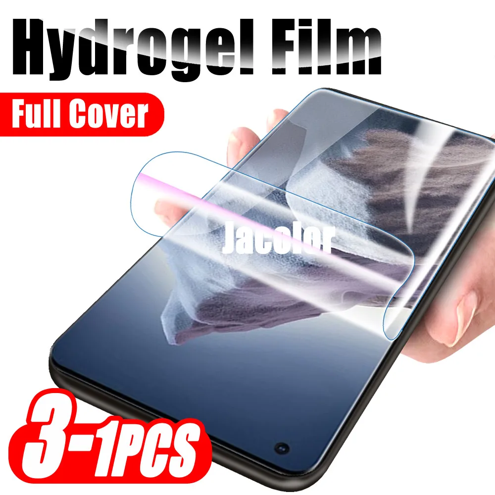 1-3PCS Front Screen Protector Hydrogel Film For Xiaomi Mi Note 10T 10S 10i 10 11 11X Ultra Pro Lite 5G Protective Cover Gel 10 T