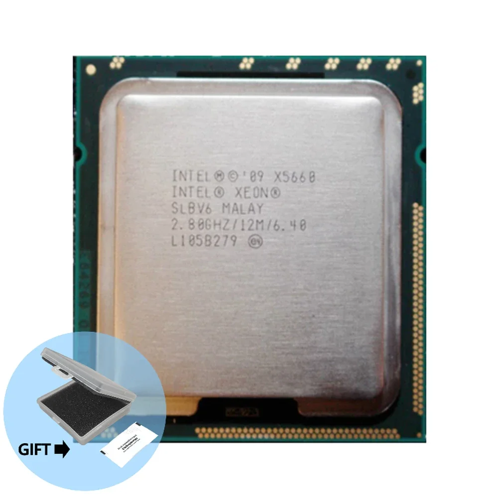 Xeon X5660 2.8GHz Six Core 12M Processor LGA 1366 Server CPU