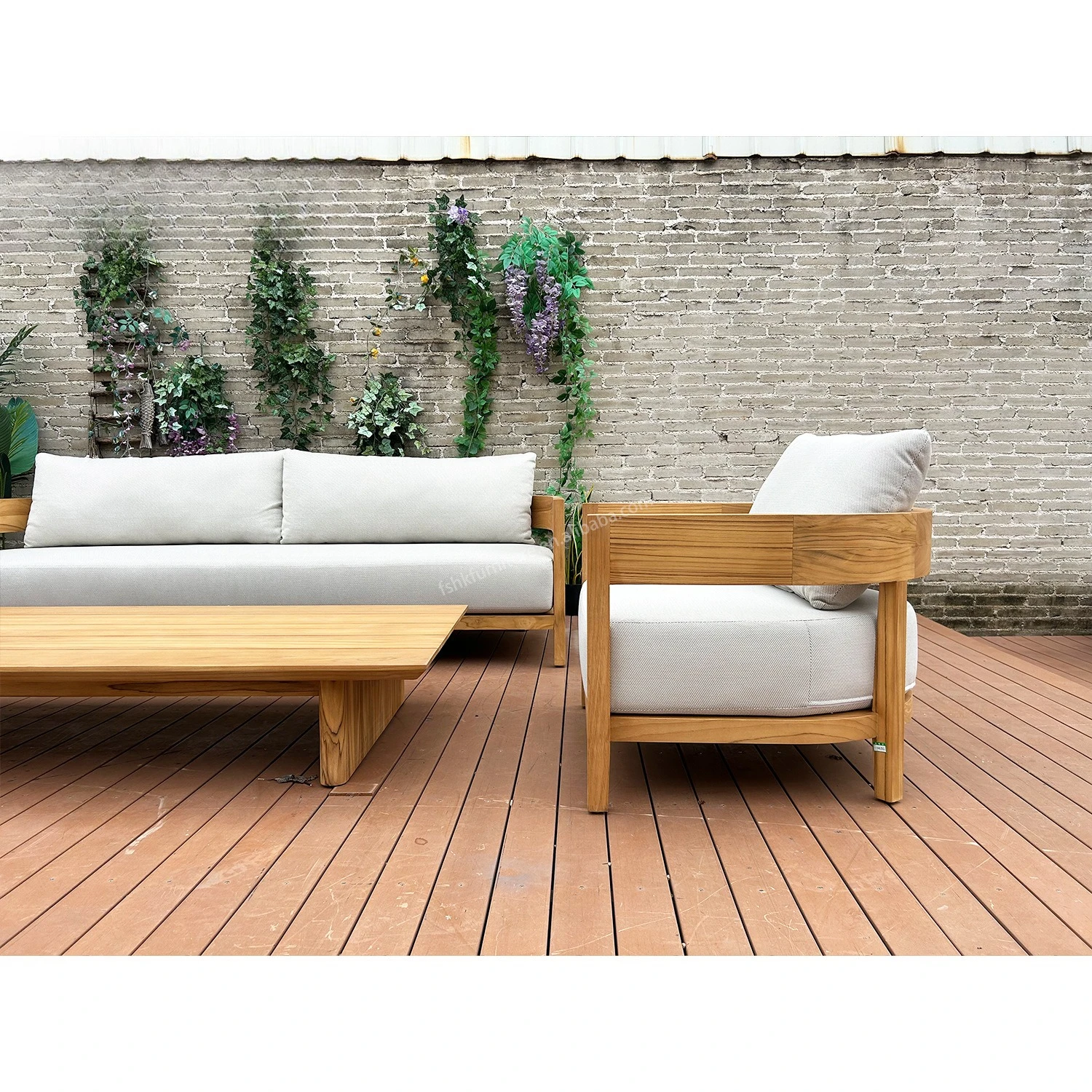 

Villa Terrace Courtyard Garden Solid Wood Teak