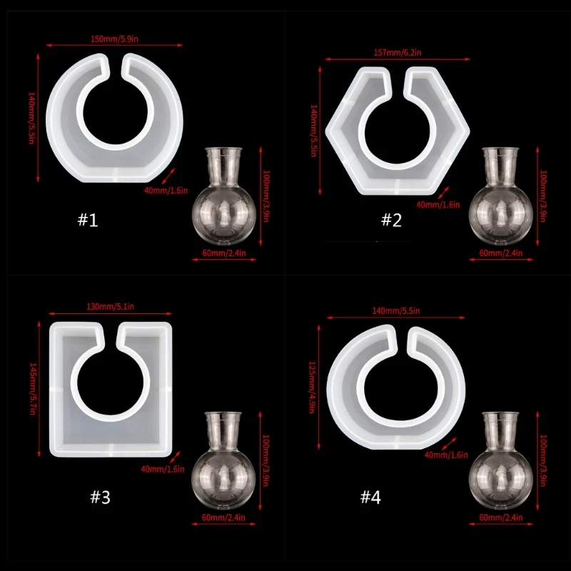 Stampo in resina siliconica per vaso fiori per stazione propagazione delle piante Creazione fai-da-te 37JB