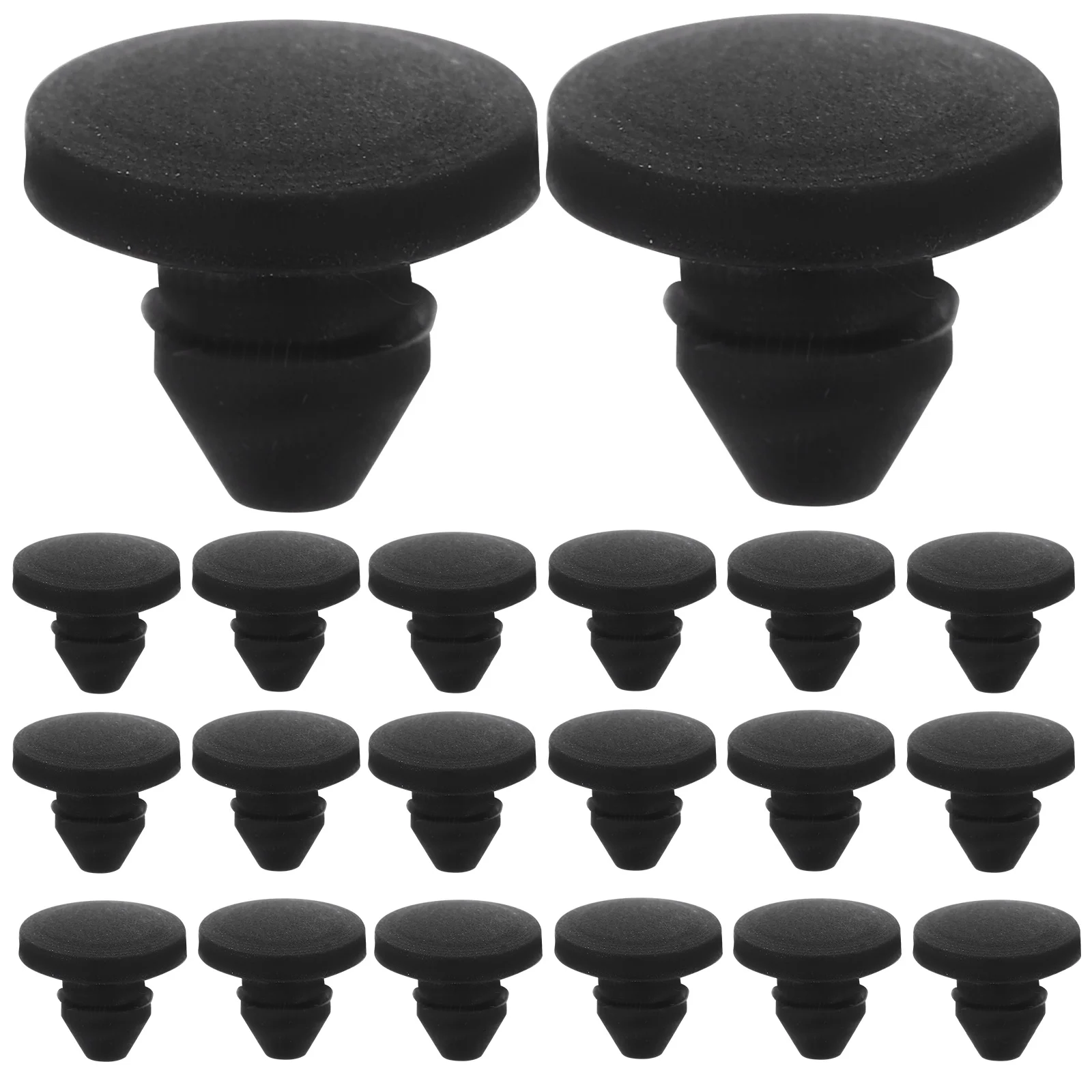 20 Pcs Connector Brackets Silicone Sealing Plug Bumper Pads Tapered Bumpers Anti-collision