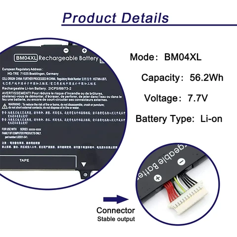 BM04XL Аккумулятор для ноутбука HP EliteBook X360 1030 G3 G4/1030 G3 45X96UT 3ZH01EA Series BMO4XL HSTNN-UB7L L02031-241 L02031-2C1 hp elitebook x360 1030 g3 отзывы - №5
