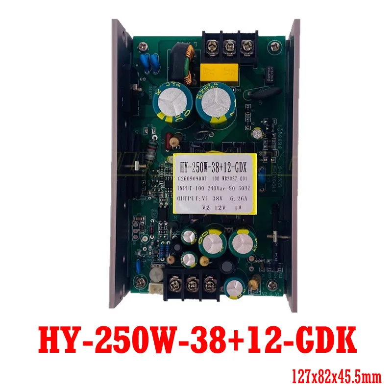 HY-250W-38+12V-GDX 250W 38V 12V Output Switching Power Supply Board for 8+8 LED Strobe Light DJ Lighting Repair Parts