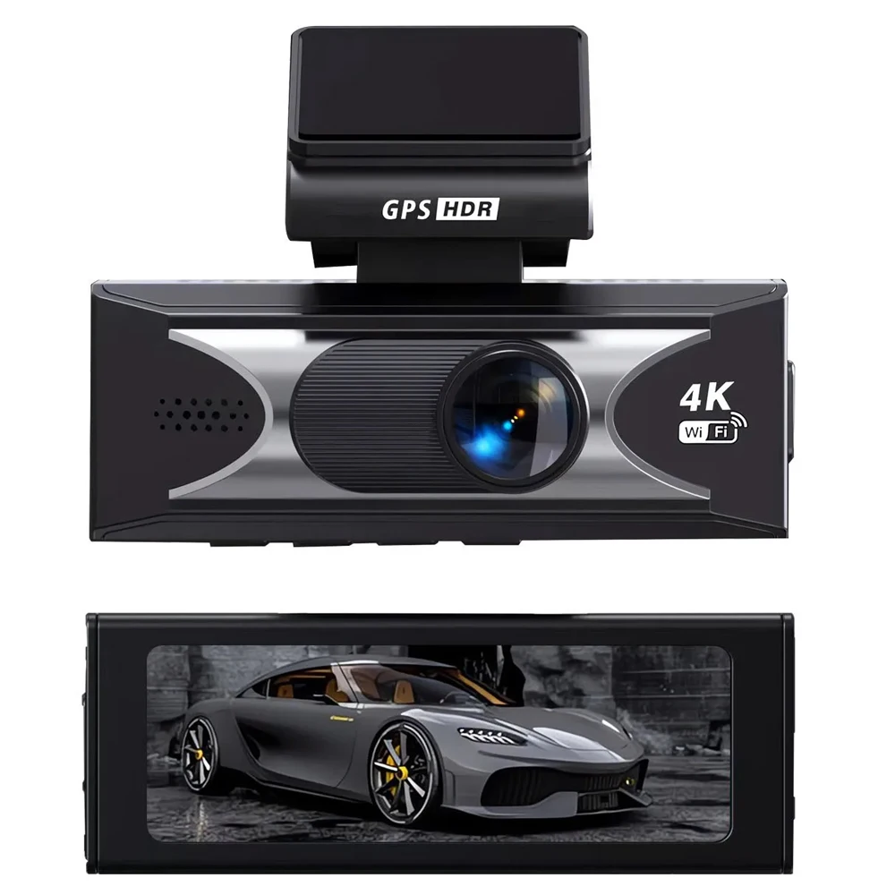 Dash Cam HD 4K 3840x2160P AI Driver Assistance ADAS GPS WiFi Wide Angle Night Vision Car DVR Recording Camera NO memory card
