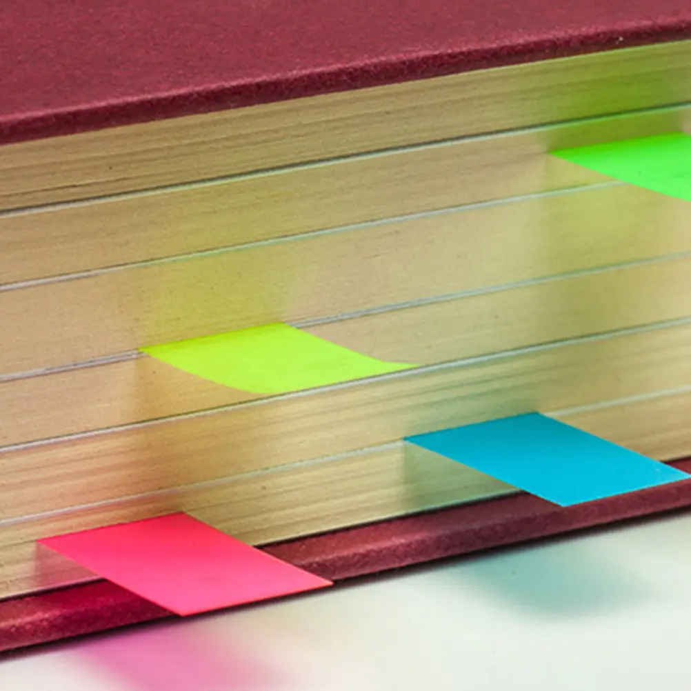 

4 набора цветных самоклеящихся закладок-стикеров для книг, офиса и школы