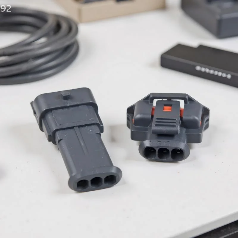 Conector diesel automático de 3 pinos de qualidade para bomba de injeção, plugue do sensor de virabrequim de pressão macho/fêmea para 1928404227 1928403966