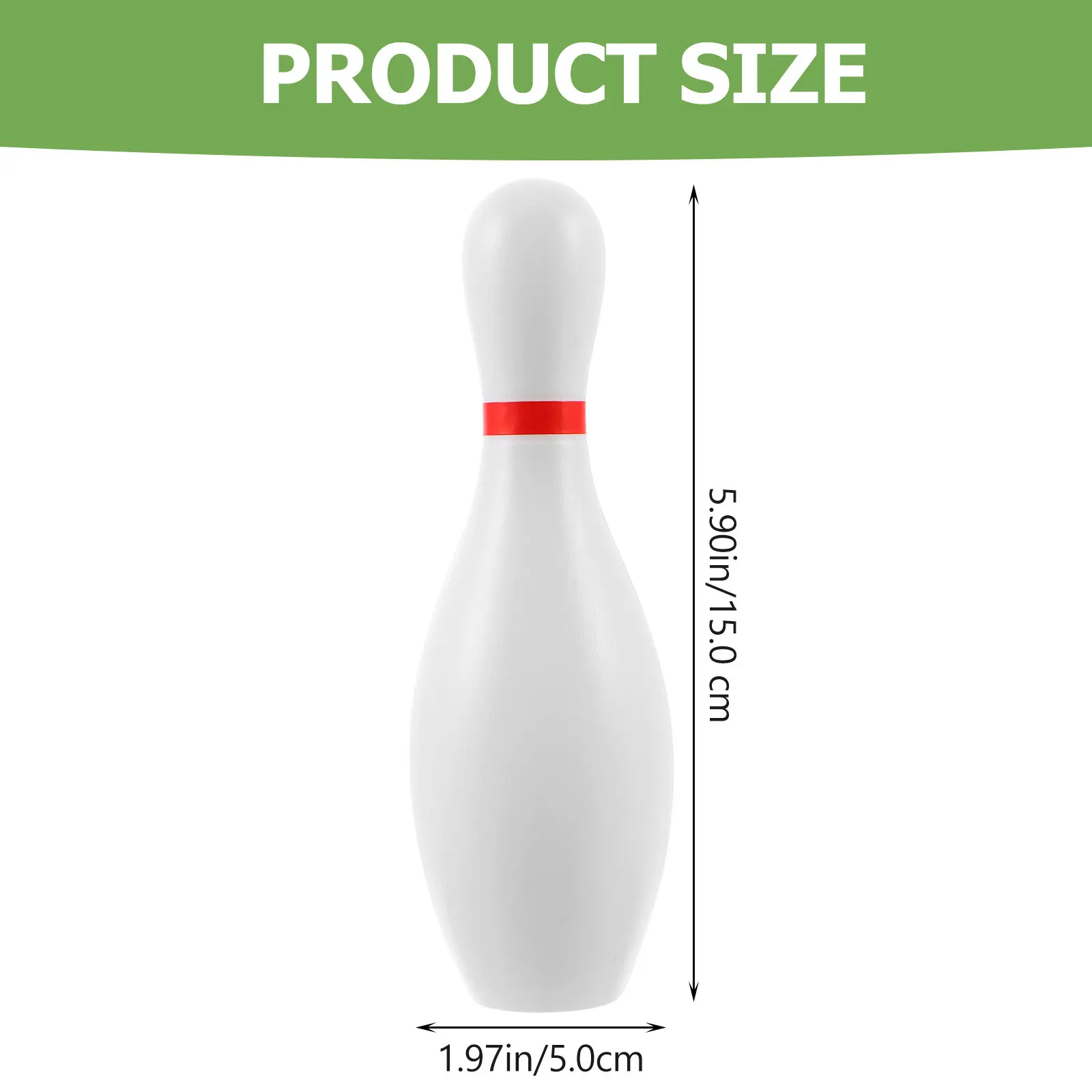Bowling Play Set White Premium Safe Material Indoor Outdoor Parent Activity Educational Intelligence Development