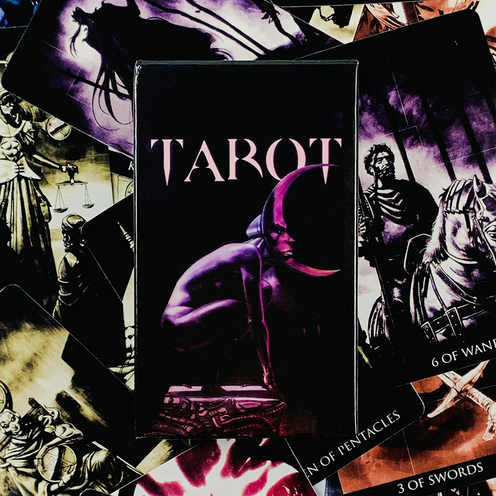 Nuevo Baraja de Tarot A 78 Uds. Baraja con temática de pesadilla, juego de mesa de cartas de adivinación misteriosa, juego de vacaciones, juego de cartas de reunión familiar