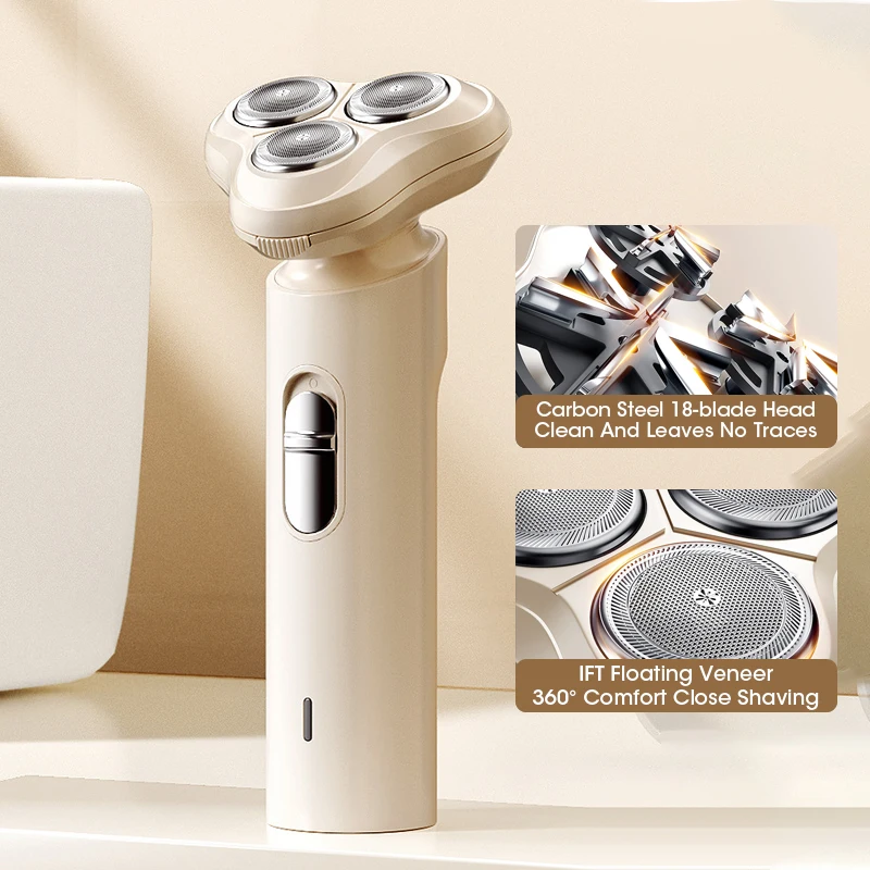 ماكينة حلاقة كهربائية للرجال ، ماكينة حلاقة ، ماكينة تشذيب اللحية ، شفرة عائمة ثلاثية الأبعاد ، قابلة للغسل ، إعادة شحن USB ، ماكينة قص الشعر