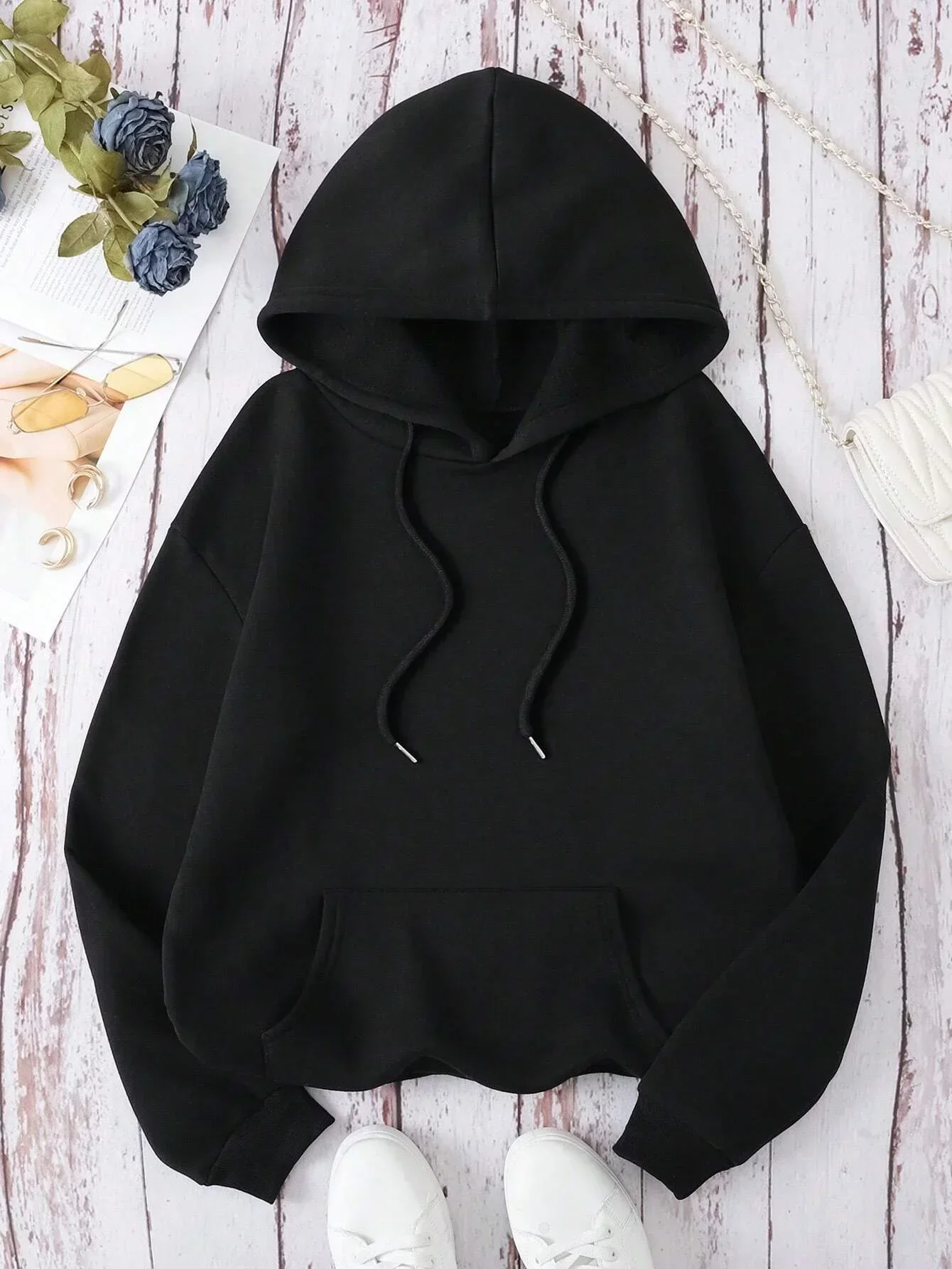 To The Person Behind Me You Are Amaeing Woman Hooded Hip Hop Autumn Fleece Sweatshirts Warm Casual Hoodie Harajuku Casual Tops