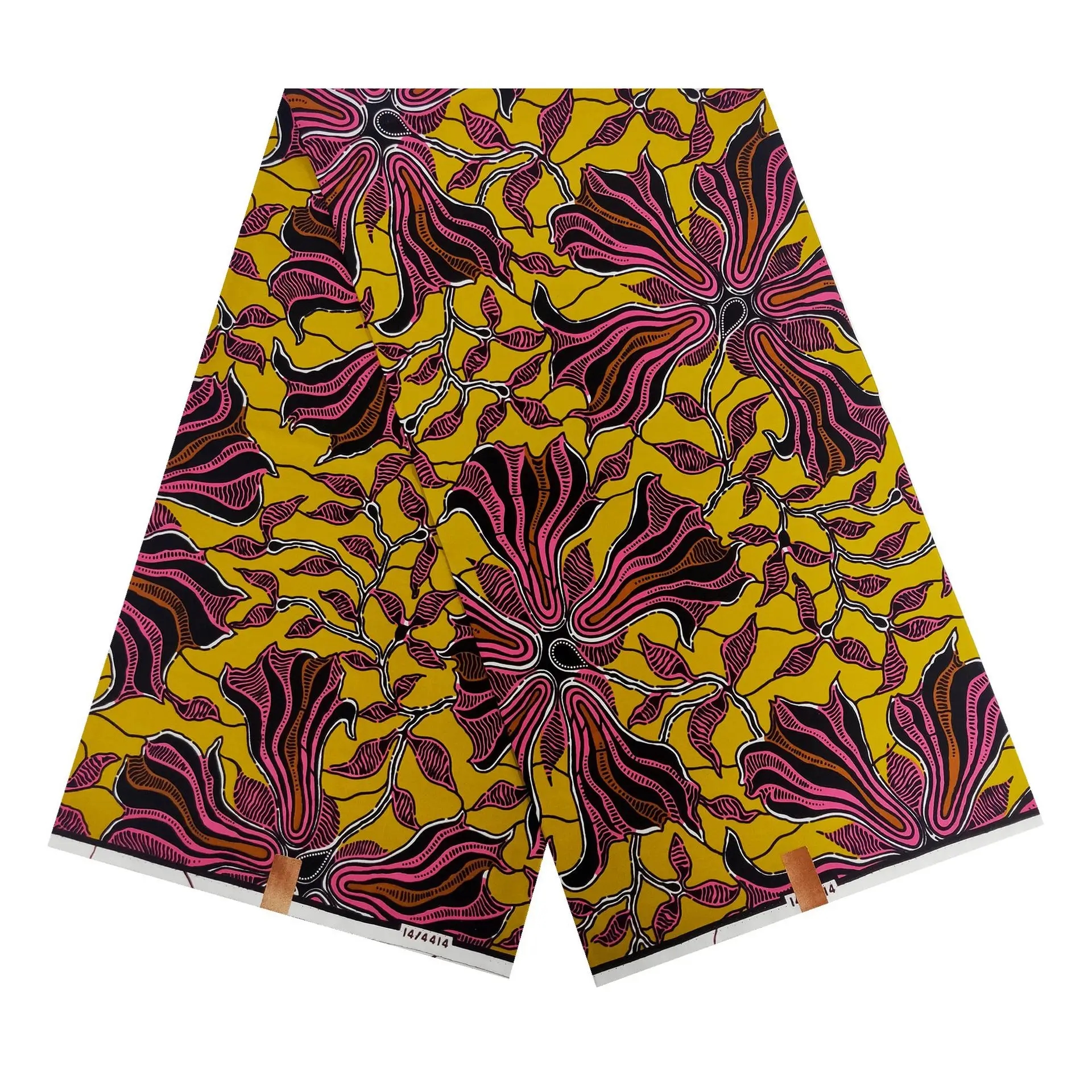 

6Yards 100% Cotton Ankara Top Quality Holland Wax African Fabric For Wedding Dress Party