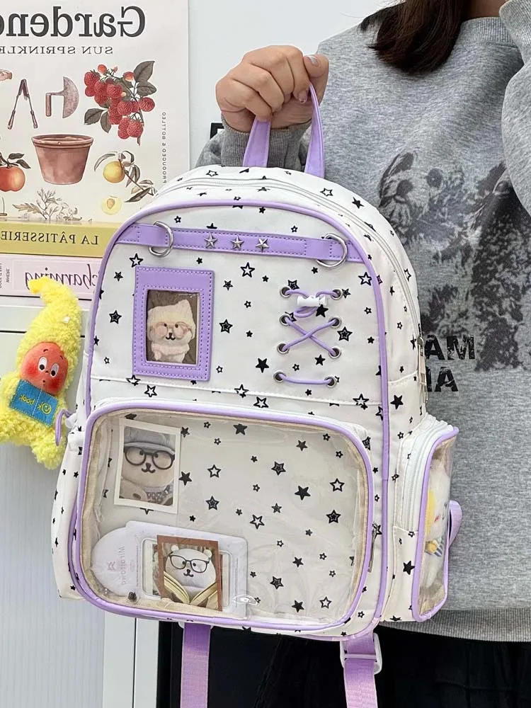 Kawaii Starry Harajuku Pastel Ita Backpack