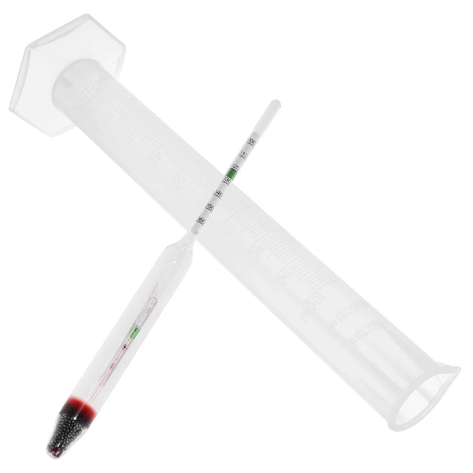 

Salt Water Gravimeter 100ml Cylinder Glass Hydrometer Fish Tank Tester Meter Set Sea Water Quality Tool Marine